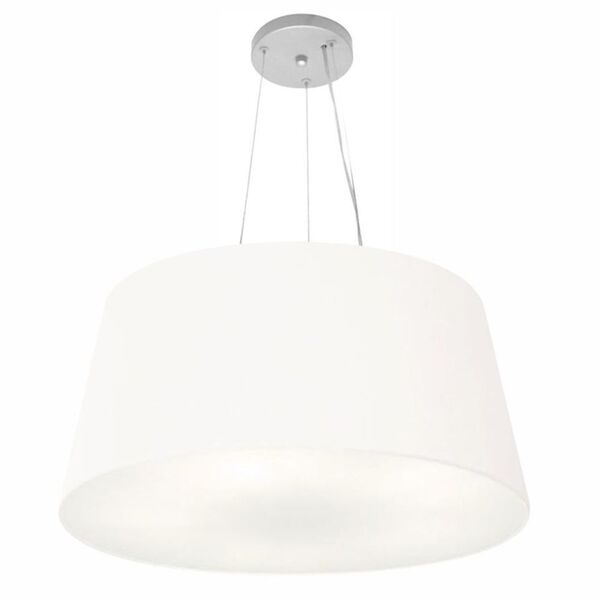 Lustre Pendente Cone Md-4063 Cúpula Em Tecido 30/60x50cm Bran