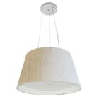 Lustre Pendente Cone Md-4119 Cúpula Em Tecido 21/40x30cm Linh