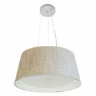 Lustre Pendente Cone Md-4144 Cúpula Em Tecido 25x50x40cm Rust