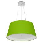 Lustre Pendente Cone Md-4144 Cúpula Em Tecido 25x50x40cm Verd