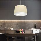 Lustre Pendente Cone Md-4156 Cúpula Em Tecido 30/45x40cm Algo