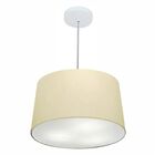 Lustre Pendente Cone Md-4156 Cúpula Em Tecido 30/45x40cm Algo
