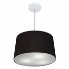 Lustre Pendente Cone Md-4156 Cúpula Em Tecido 30/45x40cm Pret
