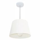 Lustre Pendente Cone Md-4240 Cúpula Em Tecido 30/40x30cm Bran