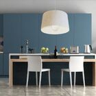 Lustre Pendente Cone Md-4241 Cúpula Em Tecido 30/45x40cm Linh