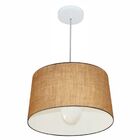 Lustre Pendente Cone Md-4241 Cúpula Em Tecido 30/45x40cm Palh