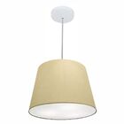 Lustre Pendente Cone Md-4246 Cúpula Em Tecido 30/40x30cm Algo