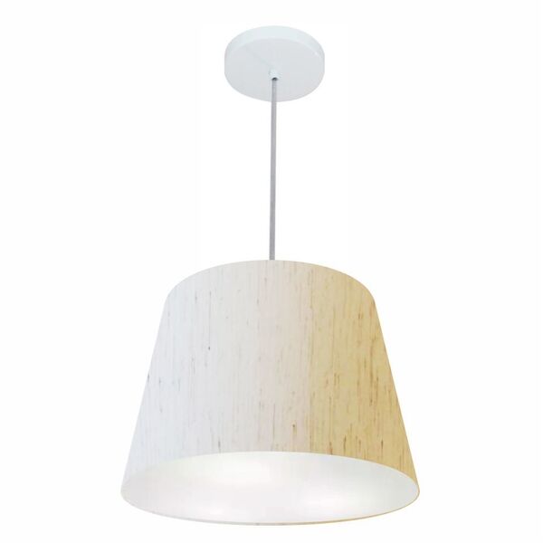 Lustre Pendente Cone Md-4246 Cúpula Em Tecido 30/40x30cm Linh