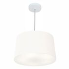 Lustre Pendente Cone Md-4247 Cúpula Em Tecido 30/45x40cm Bran