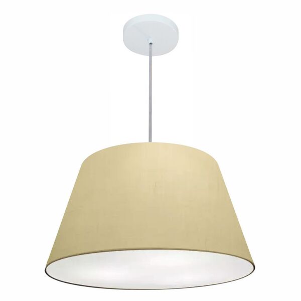 Lustre Pendente Cone Md-4248 Cúpula Em Tecido 30/50x35cm Algo