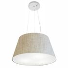 Lustre Pendente Cone Vivare Md-4001 Cúpula Em Tecido 21/40x30