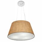 Lustre Pendente Cone Vivare Md-4001 Cúpula Em Tecido 21/40x30