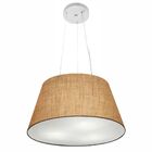 Lustre Pendente Cone Vivare Md-4001 Cúpula Em Tecido 21/40x30