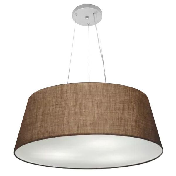 Lustre Pendente Cone Vivare Md-4002 Cúpula Em Tecido 21/60x50