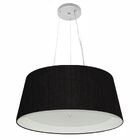 Lustre Pendente Cone Vivare Md-4015 Cúpula Em Tecido 25x60x50