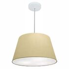 Lustre Pendente Cone Vivare Md-4021 Cúpula Em Tecido 21/40x30