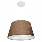 Lustre Pendente Cone Vivare Md-4021 Cúpula Em Tecido 21/40x30