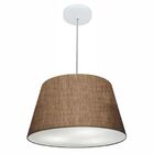 Lustre Pendente Cone Vivare Md-4021 Cúpula Em Tecido 21/40x30