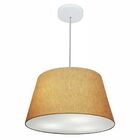 Lustre Pendente Cone Vivare Md-4021 Cúpula Em Tecido 21/40x30