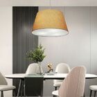 Lustre Pendente Cone Vivare Md-4021 Cúpula Em Tecido 21/40x30