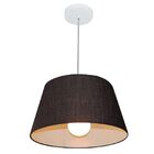 Lustre Pendente Cone Vivare Md-4039 Cúpula Em Tecido 21/40x30
