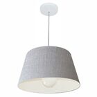 Lustre Pendente Cone Vivare Md-4039 Cúpula Em Tecido 21/40x30