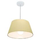 Lustre Pendente Cone Vivare Md-4039 Cúpula Em Tecido 21/40x30