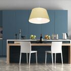 Lustre Pendente Cone Vivare Md-4039 Cúpula Em Tecido 21/40x30