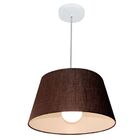 Lustre Pendente Cone Vivare Md-4039 Cúpula Em Tecido 21/40x30