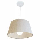 Lustre Pendente Cone Vivare Md-4039 Cúpula Em Tecido 21/40x30