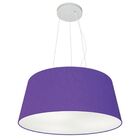 Lustre Pendente Cone Vivare Md-4048 Cúpula Em Tecido 21/50x40