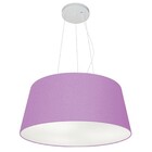 Lustre Pendente Cone Vivare Md-4048 Cúpula Em Tecido 21/50x40