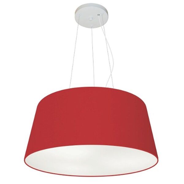 Lustre Pendente Cone Vivare Md-4048 Cúpula Em Tecido 21/50x40