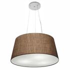 Lustre Pendente Cone Vivare Md-4048 Cúpula Em Tecido 21/50x40