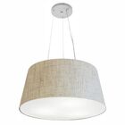 Lustre Pendente Cone Vivare Md-4048 Cúpula Em Tecido 21/50x40