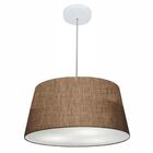 Lustre Pendente Cone Vivare Md-4050 Cúpula Em Tecido 21/50x40
