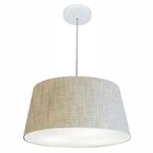 Lustre Pendente Cone Vivare Md-4050 Cúpula Em Tecido 21/50x40