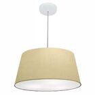 Lustre Pendente Cone Vivare Md-4050 Cúpula Em Tecido 21/50x40