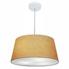 Lustre Pendente Cone Vivare Md-4050 Cúpula Em Tecido 21/50x40