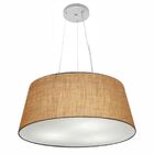 Lustre Pendente Cone Vivare Md-4062 Cúpula Em Tecido 25/60x50