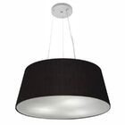 Lustre Pendente Cone Vivare Md-4062 Cúpula Em Tecido 25/60x50