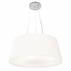 Lustre Pendente Cone Vivare Md-4062 Cúpula Em Tecido 25/60x50
