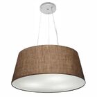 Lustre Pendente Cone Vivare Md-4062 Cúpula Em Tecido 25/60x50