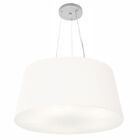 Lustre Pendente Cone Vivare Md-4063 Cúpula Em Tecido 30/60x50
