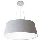 Lustre Pendente Cone Vivare Md-4072 Cúpula Em Tecido 30/80x65