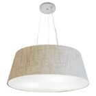 Lustre Pendente Cone Vivare Md-4072 Cúpula Em Tecido 30/80x65