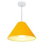 Lustre Pendente Cone Vivare Md-4078 Cúpula Em Tecido 25/40x15