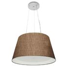 Lustre Pendente Cone Vivare Md-4119 Cúpula Em Tecido 21x40x30