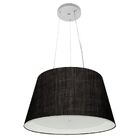Lustre Pendente Cone Vivare Md-4119 Cúpula Em Tecido 21x40x30