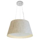 Lustre Pendente Cone Vivare Md-4119 Cúpula Em Tecido 21x40x30